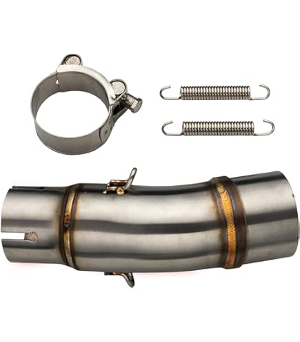 Amazon.com: unrulysoul Motorcycle Exhaust Mid Pipe Muffler